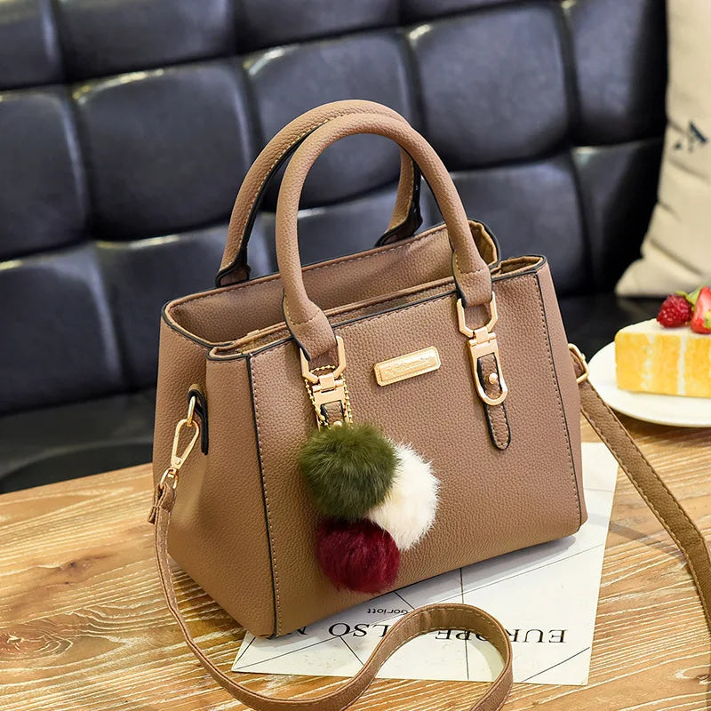 2024 new casual work clothing and shopping multi-purpose hot-selling handbag women's bag fashionable and versatile PU leather...