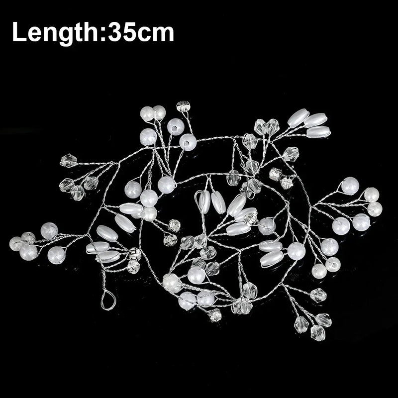 20pcs Elegant Pearl Crystal Hairpin Wedding Bridal U-shaped Metal Hair Comb Forks for Women Hairstyle Clips Jewelry Accessories